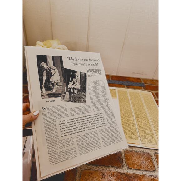 1940‎ "Why Do Your Own Housework If You Resent It So Much?" Vtg Print Article - Picture 3 of 9